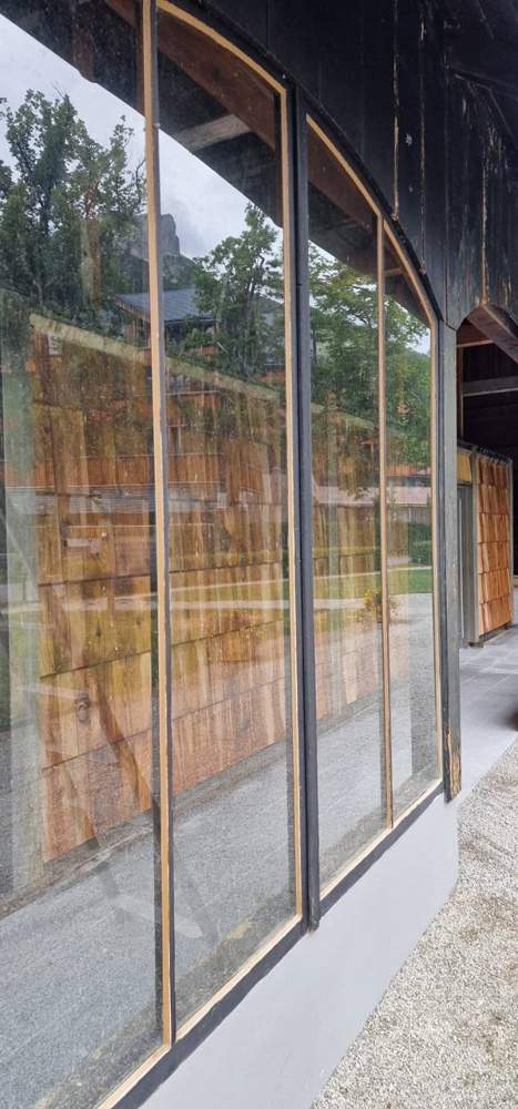 Gereinigte Schaufensterfront